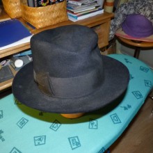 chapeau feutre noir