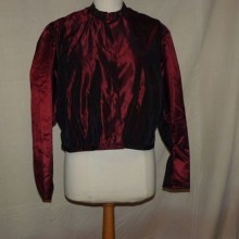 veste taffetas bordeaux