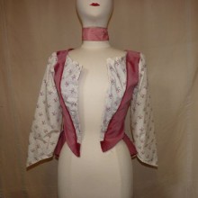 veste inclusions roses